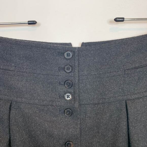 VTG RALPH LAUREN BLACK LABEL high waist pencil skirt buttons charcoal 2375 - Picture 6 of 12